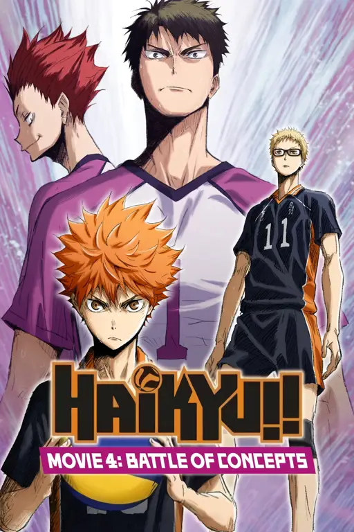 Poster film Haikyuu!! yang akan tayang di Indonesia tahun 2024