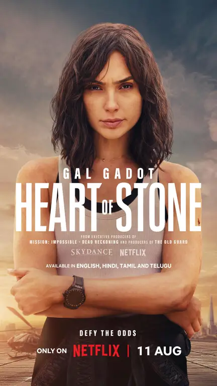 Gal Gadot sebagai Rachel Stone di film Heart of Stone