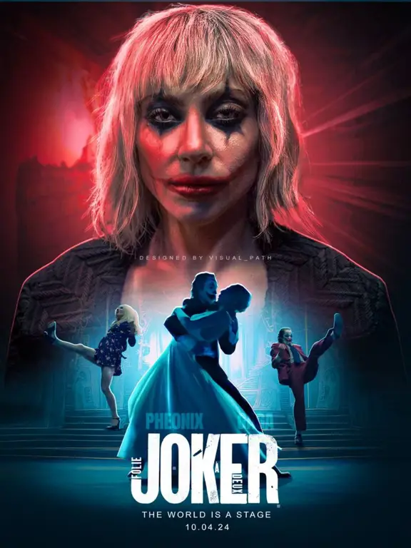 Poster film Joker dengan subtitle Indonesia