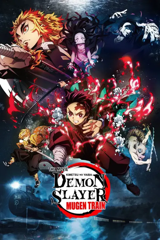 Poster film Kimetsu no Yaiba: Mugen Train