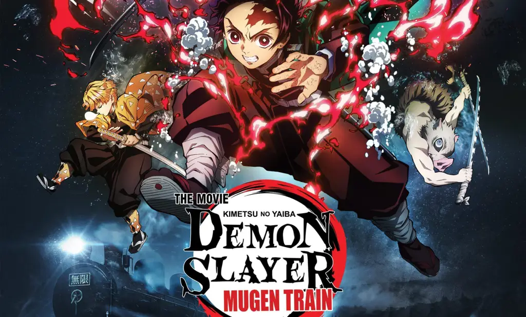 Poster resmi film Kimetsu no Yaiba: Mugen Train