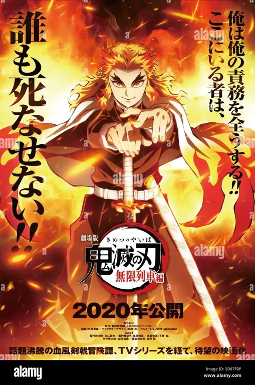 Poster film Kimetsu no Yaiba: Mugen Train