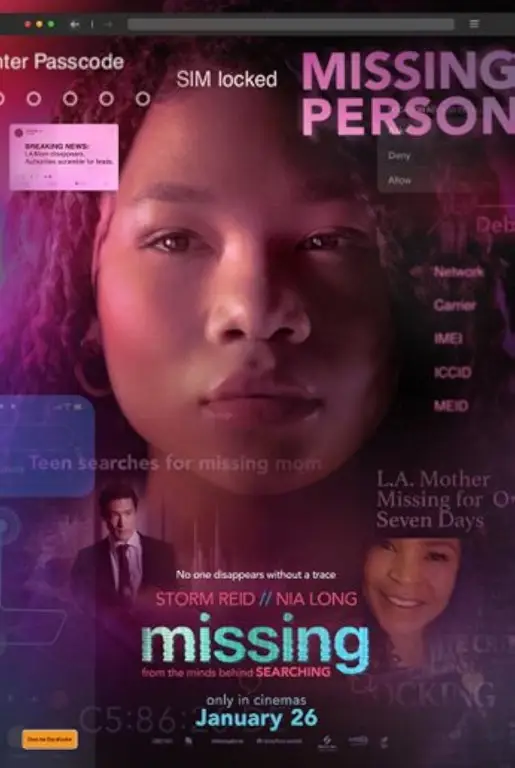 Poster film Missing (2023)