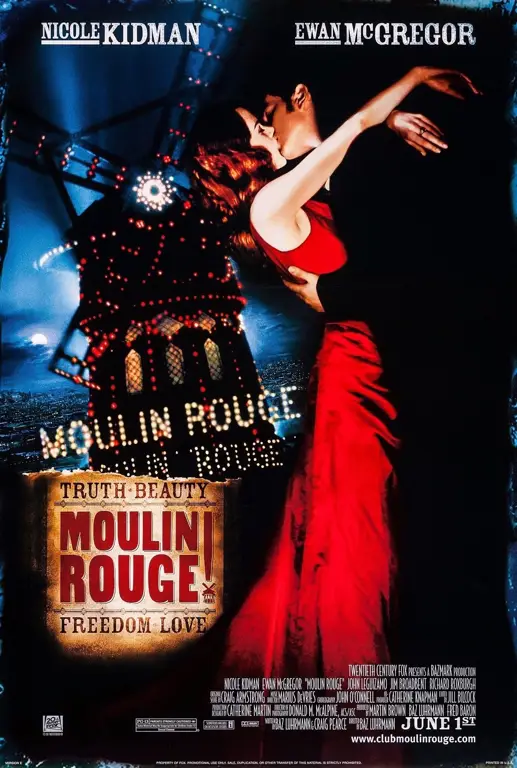 Poster film Moulin Rouge!