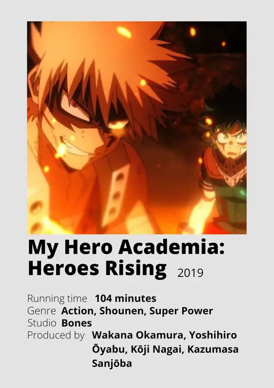 Poster film My Hero Academia: Heroes Rising