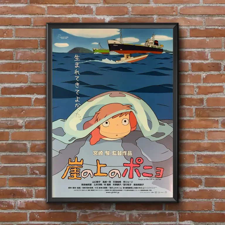 Poster film Ponyo di Tebing di Laut