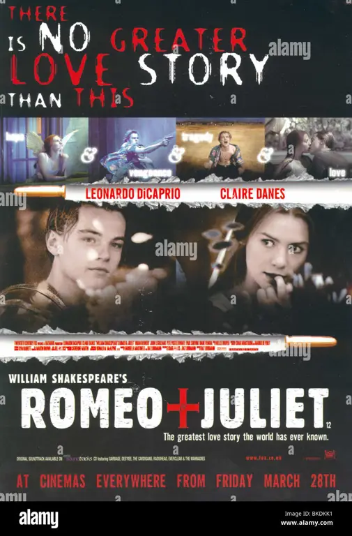 Poster film Romeo dan Juliet versi 1996