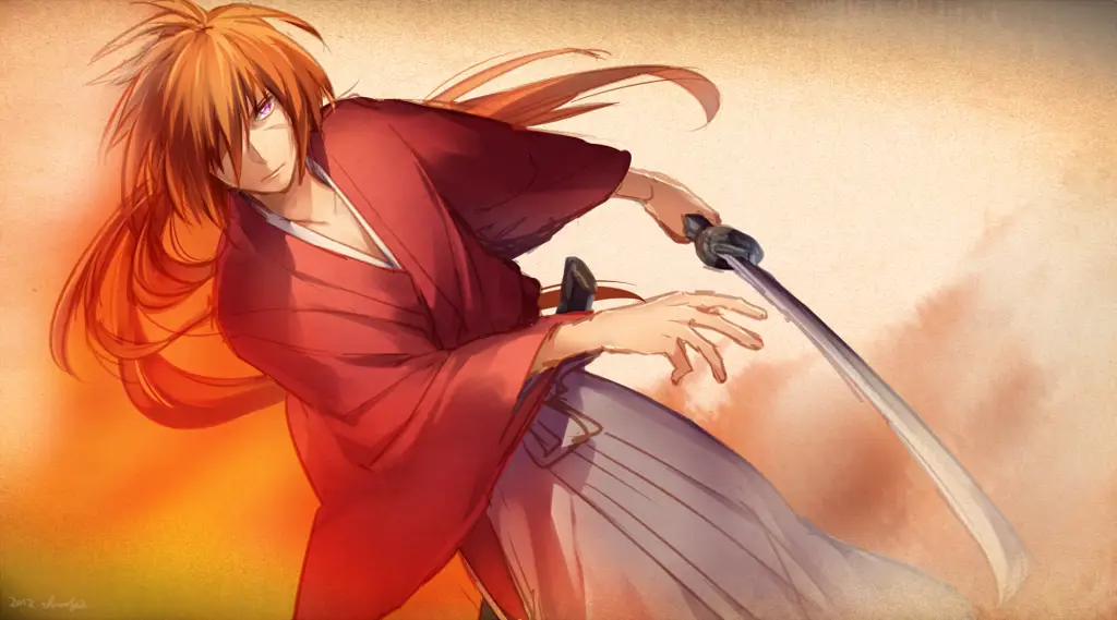 Gambar Himura Kenshin dari Rurouni Kenshin