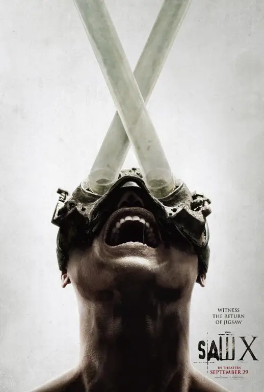 Poster film Saw Poster film Saw dengan nuansa horor yang menegangkan