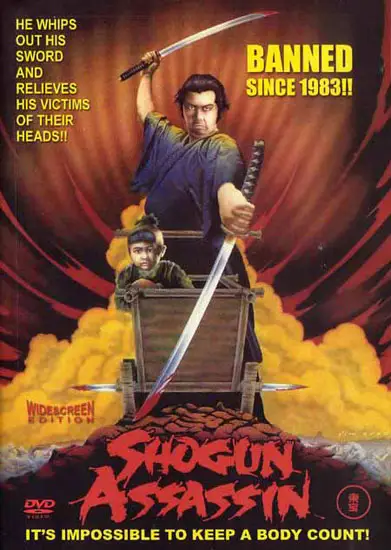 Poster film Shogun Assassin yang ikonik Poster film Shogun Assassin