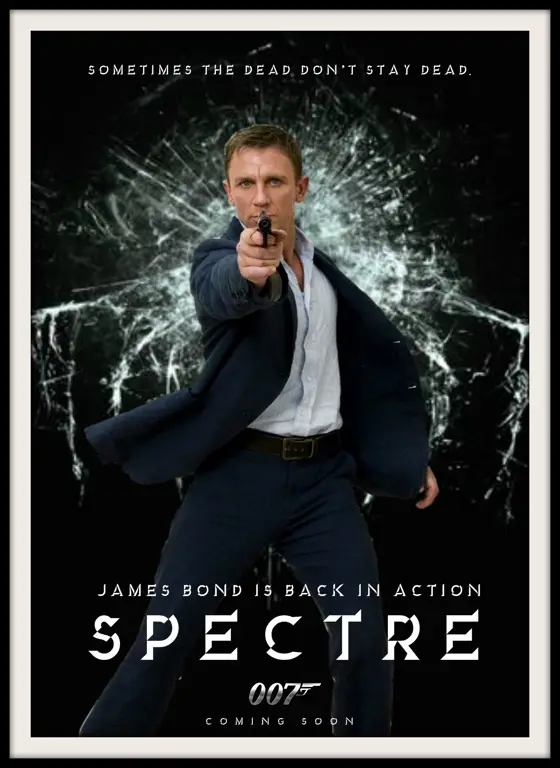 Poster film Spectre menampilkan James Bond