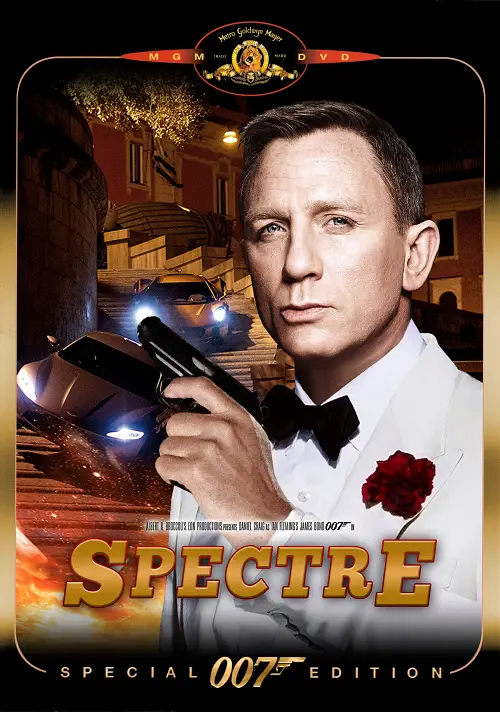 Poster film Spectre dengan James Bond