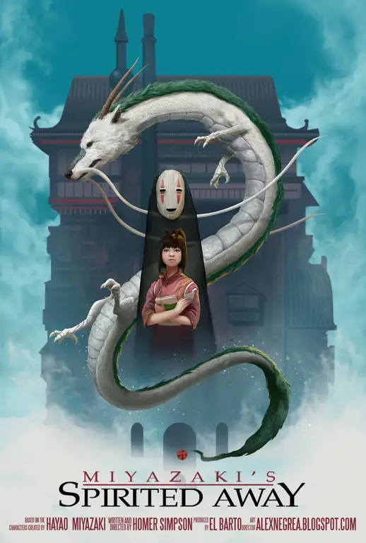 Poster film animasi Spirited Away