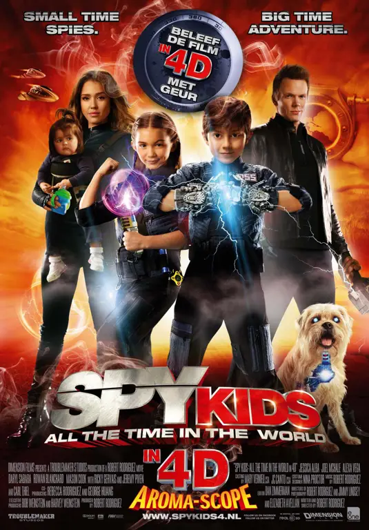 Poster film Spy Kids dengan subtitle Indonesia