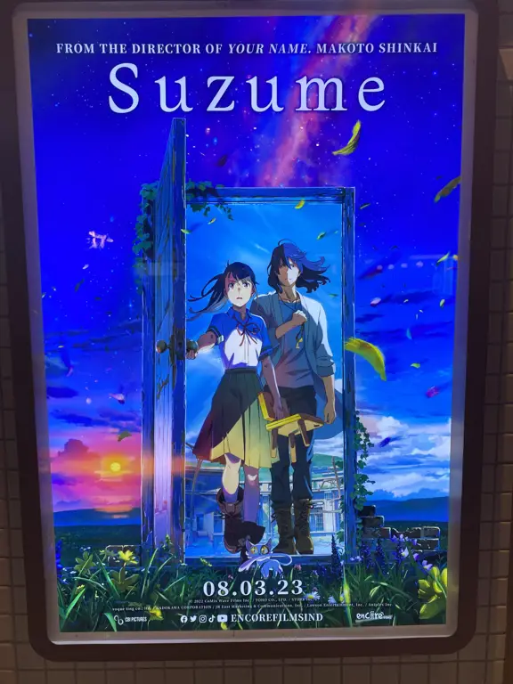 Poster film anime Suzume