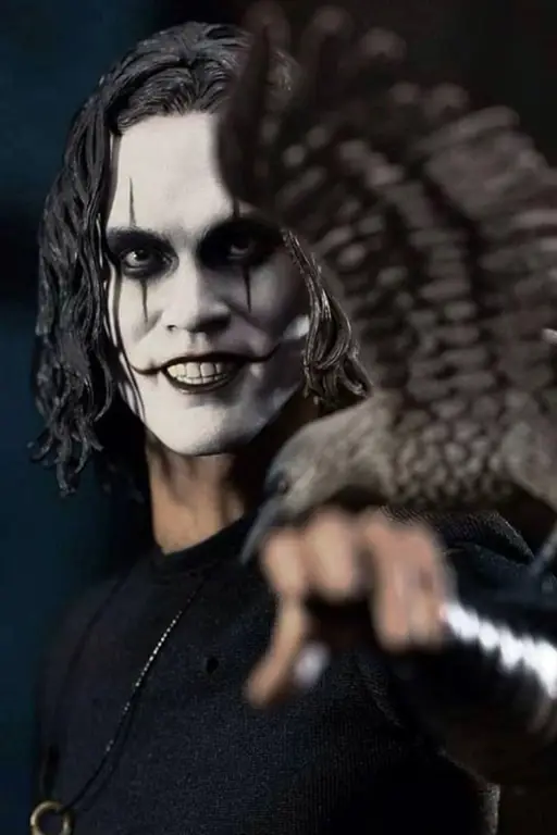 Poster film The Crow yang menampilkan Brandon Lee