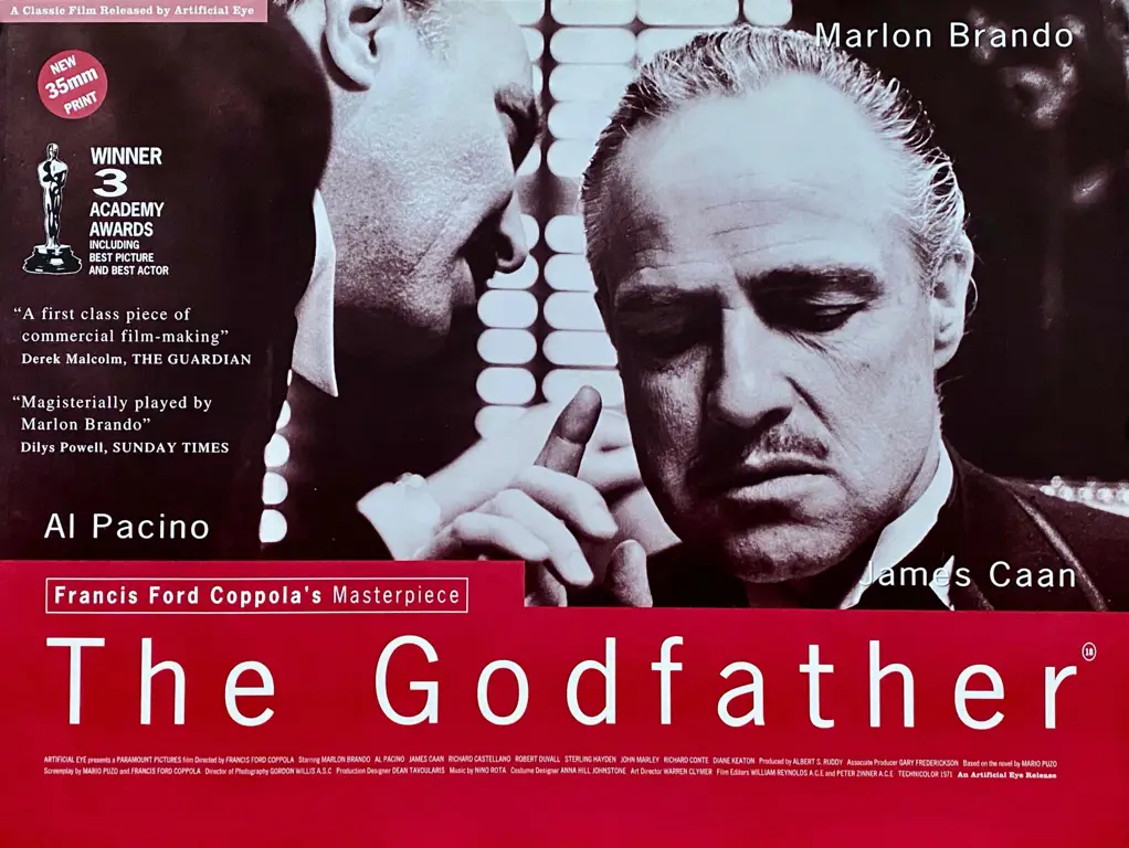 Poster film The Godfather yang ikonik Poster film The Godfather