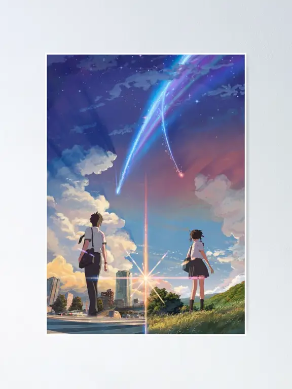 Poster resmi anime Kimi no Nawa