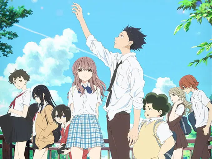 Poster film animasi Koe no Katachi