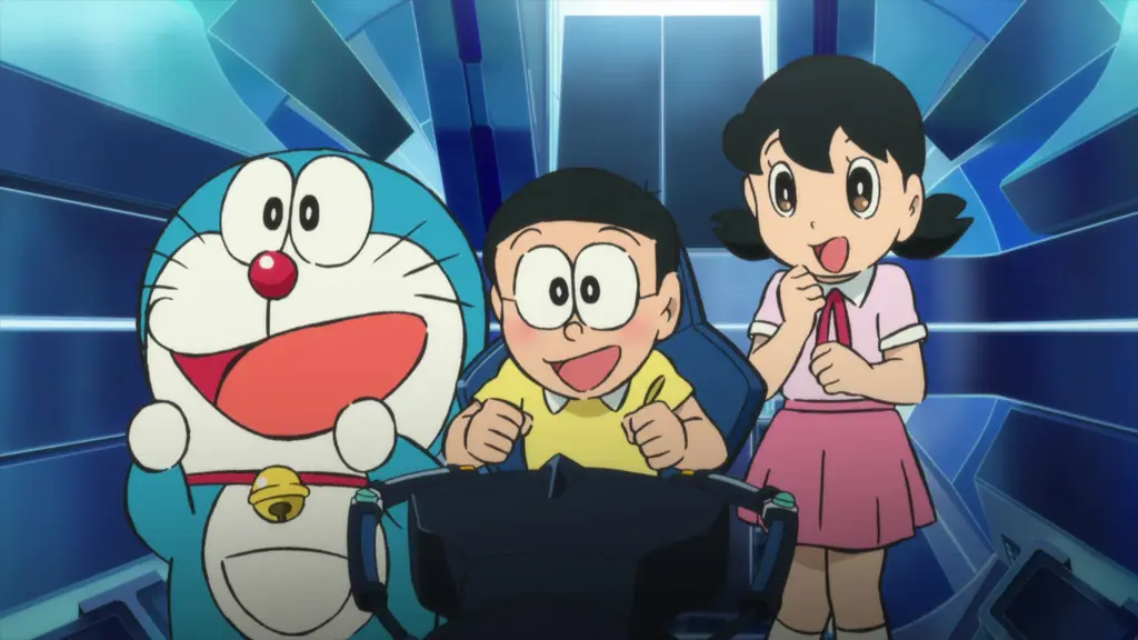 Poster film Doraemon Nobita and the New Steel Troops: Winged Angels