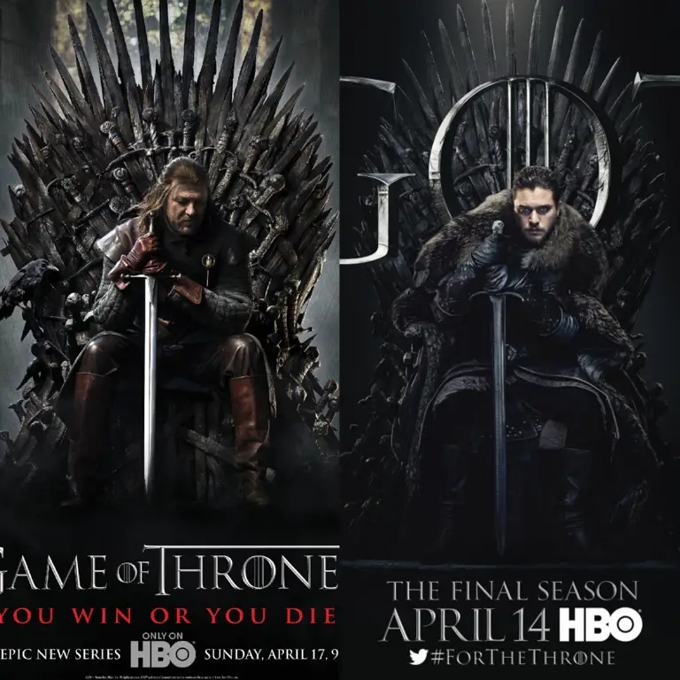 Poster Game of Thrones dengan subtitle Indonesia