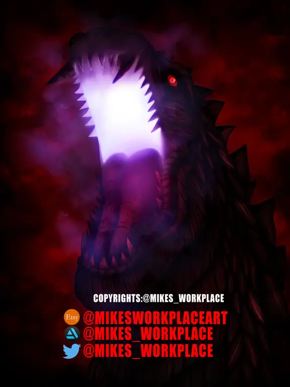 Poster resmi anime Godzilla Singular Point