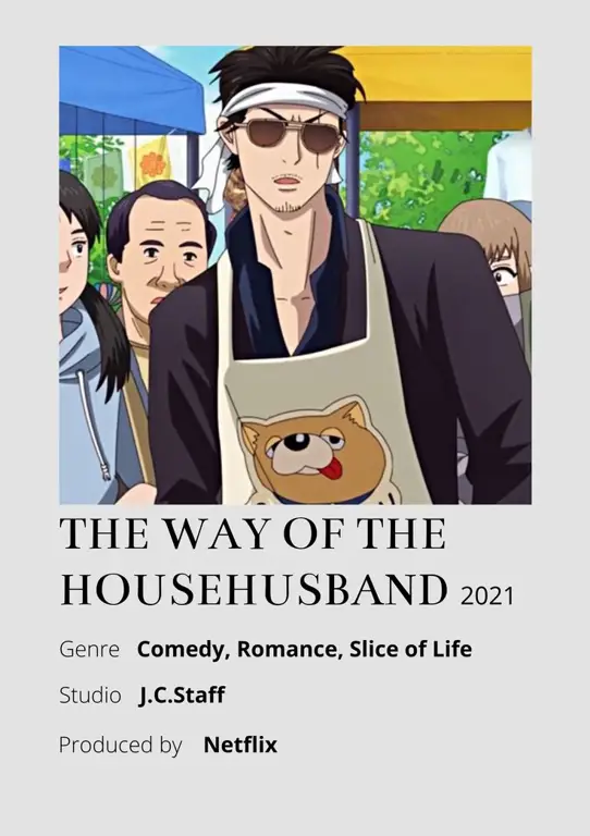 Poster resmi anime The Way of the House Husband (Gokushufudou)