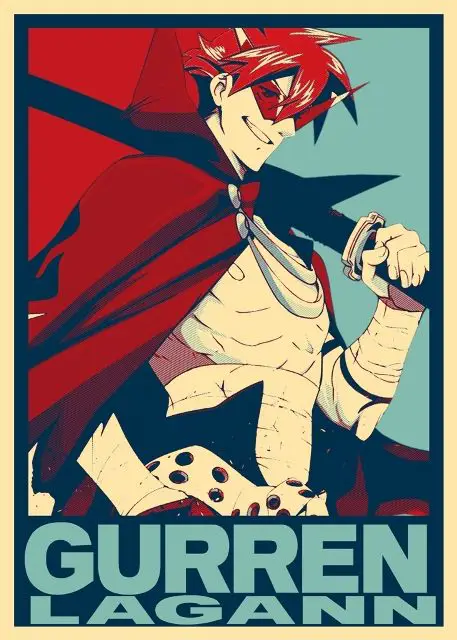 Poster anime Gurren Lagann