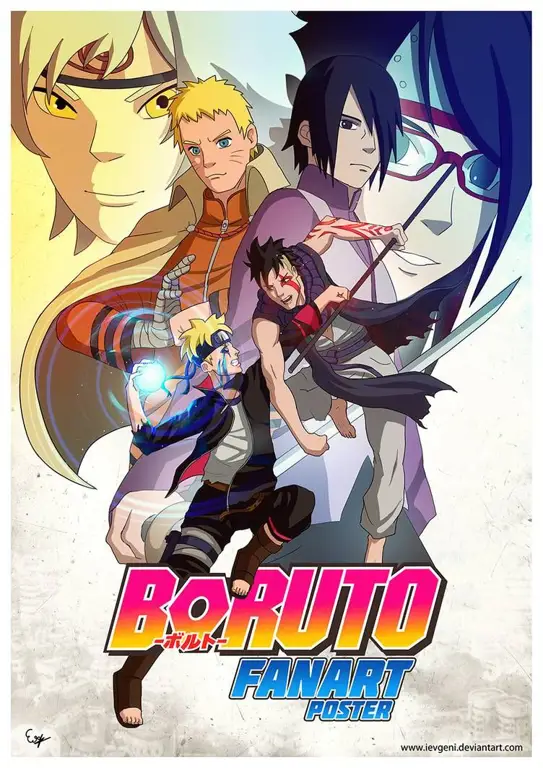 Poster karakter Boruto