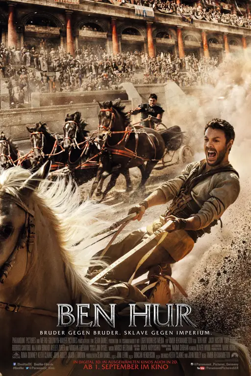 Poster film animasi Ben-Hur imajinatif