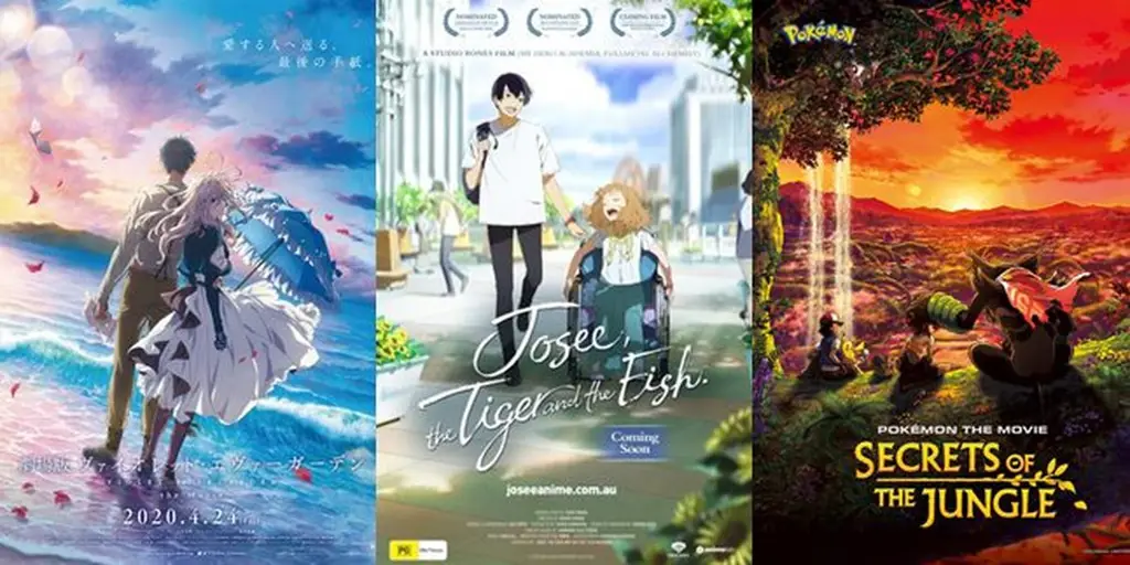 Poster pengumuman tanggal rilis anime