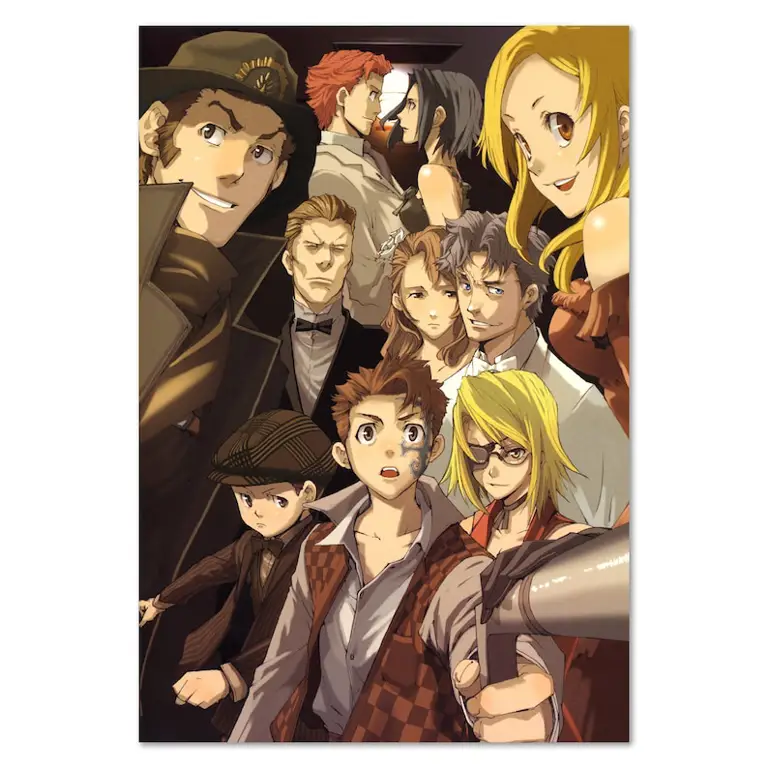 Poster anime Baccano yang menarik