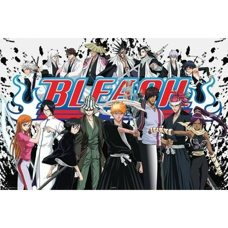 Poster anime Bleach dengan gambar Ichigo Kurosaki