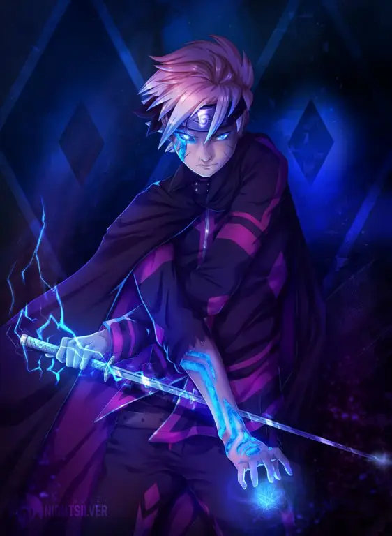 Gambar kunci dari anime Boruto