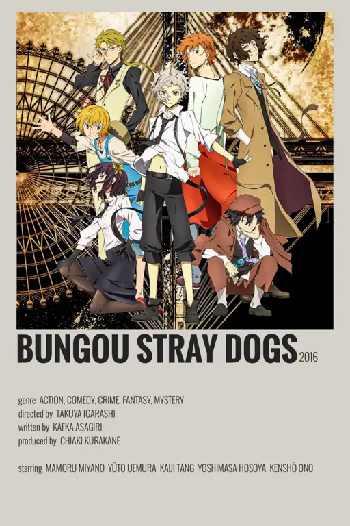 Poster anime Bungou Stray Dogs