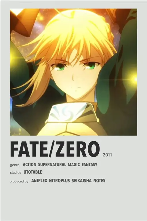 Poster promosi anime Fate Zero