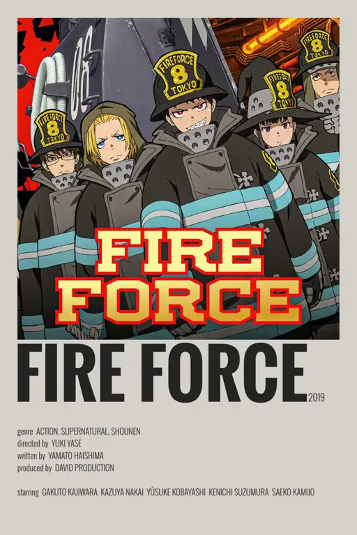 Poster resmi anime Fire Force