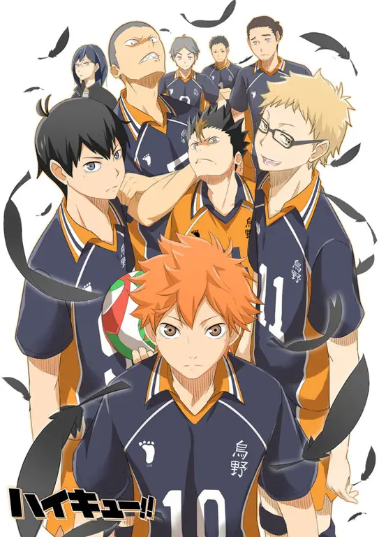 Poster anime Haikyuu!! yang menarik