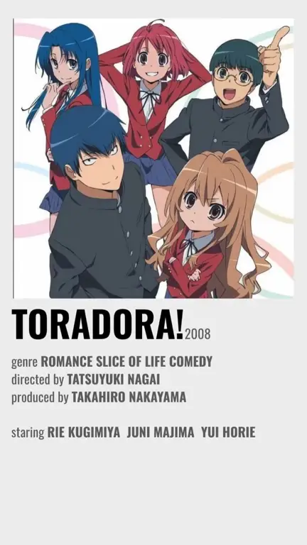 Poster resmi anime Toradora!