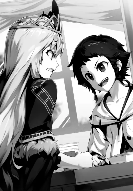Poster promosi yang menarik perhatian Poster promosi anime Nejimaki Seirei Senki