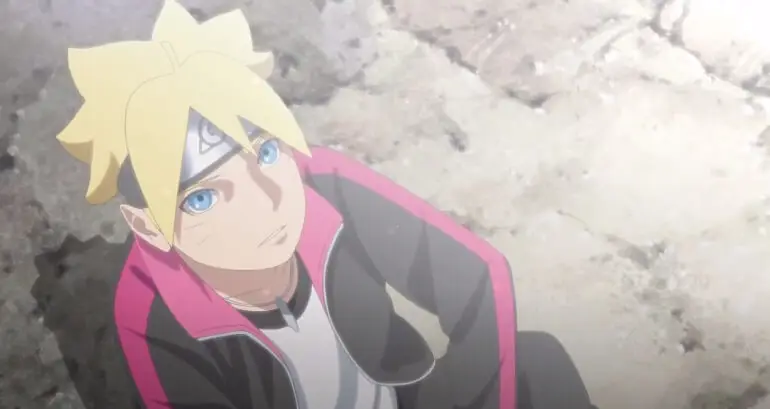 Poster resmi anime Boruto yang menampilkan para karakter utama.