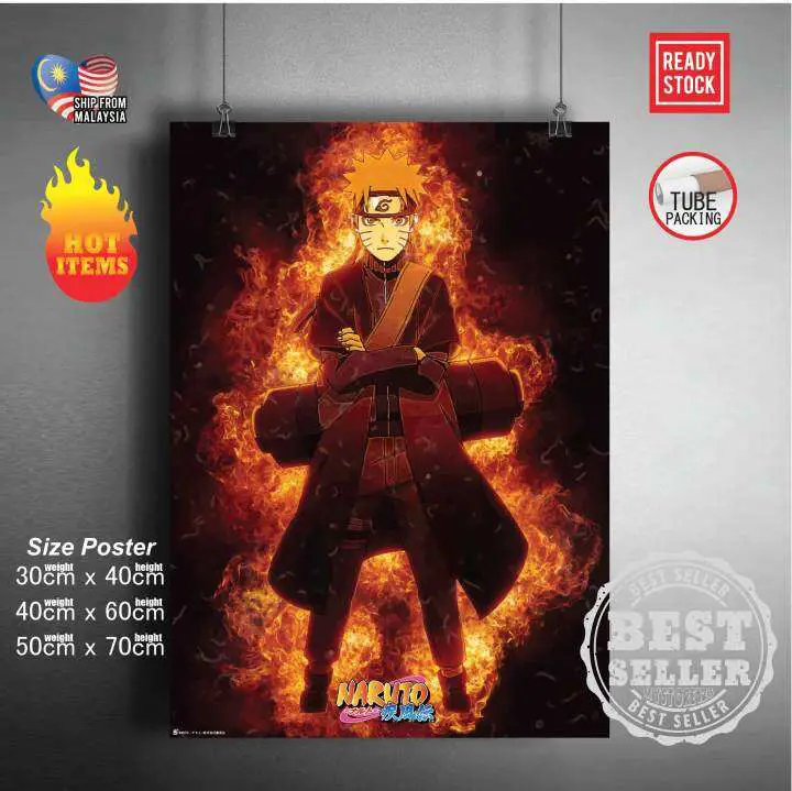 Poster anime Boruto dengan tampilan menarik