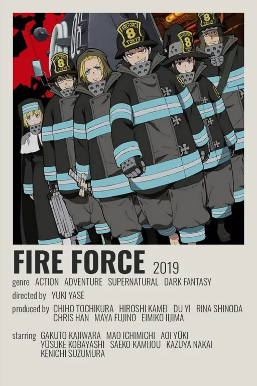 Poster anime Fire Force