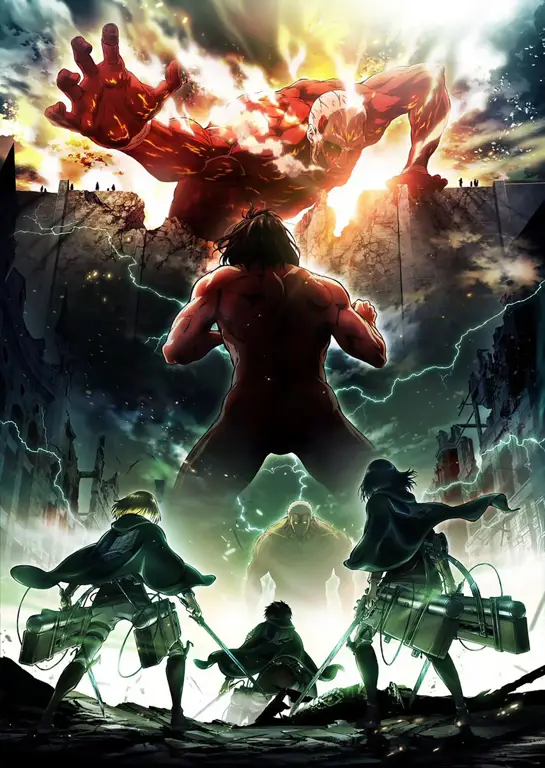 Poster anime Shingeki no Kyojin Chuugakkou