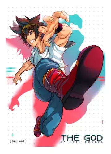Poster Resmi Anime The God of High School Poster anime The God of High School