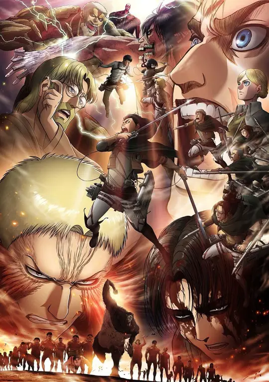 Poster resmi anime Attack on Titan