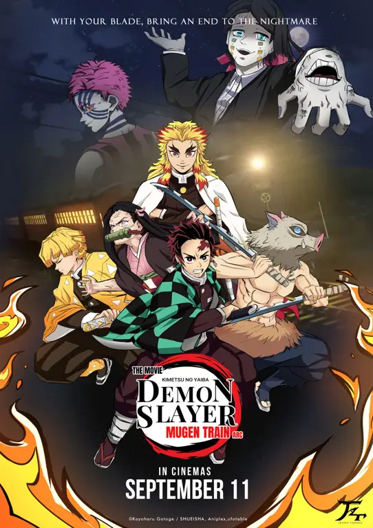 Poster film Demon Slayer: Mugen Train