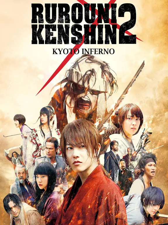 Poster film Rurouni Kenshin 2: Kyoto Inferno