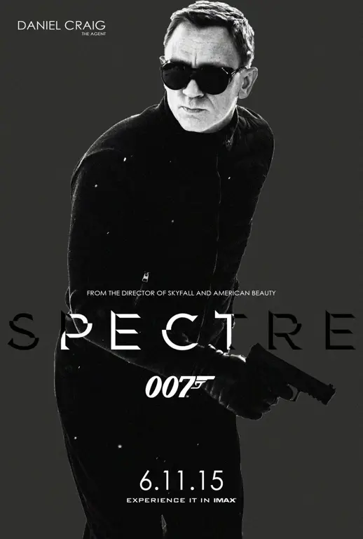 Poster film Spectre dengan James Bond