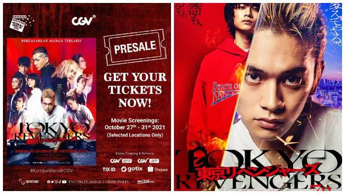 Poster resmi film Tokyo Revengers live action Poster film Tokyo Revengers versi live action